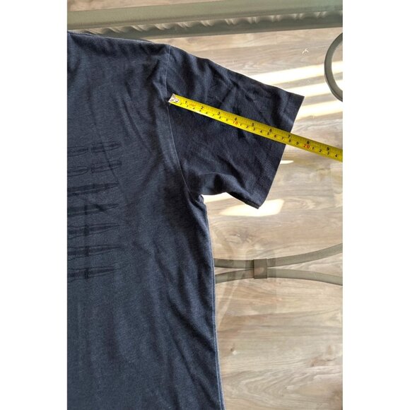 Grunt Style Mens T-Shirt Large V-Neck Short Sleeve American Flag Heather Gray Co - Picture 6 of 6